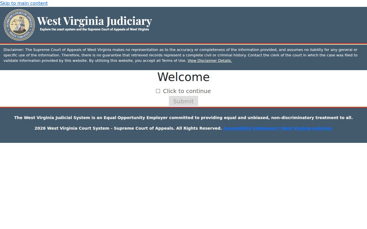 Brooke County court records search through MCR